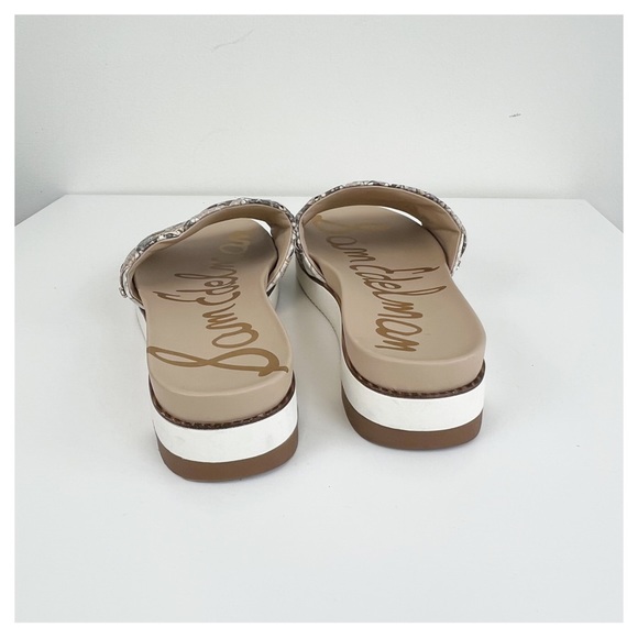 SAM EDELMAN ‘ADALEY’ Woven Snakeskin Print Slide Sandal Size 10 - Picture 4 of 8